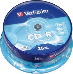 Verbatim CD-R 700 MB 52x 25 sztuk (43432) 1