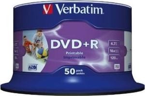 Verbatim DVD+R 4.7 GB 16x 50 sztuk (43512) 1