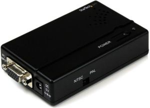 Adapter AV StarTech D-Sub (VGA) - S-Video czarny (VGA2VID) 1