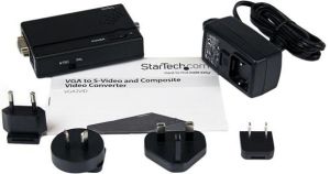 Adapter AV StarTech D-Sub (VGA) - S-Video czarny (VGA2VID) 5