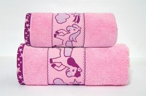 Greno Ręcznik Greno Kids 70x125 Pony różowy dla dziewczynki GRENO 1