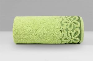 Greno Ręcznik Greno Bella 30x50 jasno zielony w kwiaty GRENO 1
