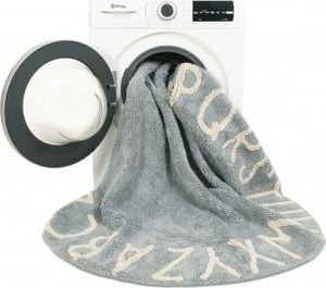 Lorena Canals Dywan dziecięcy ROUND ABC Vintage Azul Natural 150x150 niebieski LORENA CANALS 3