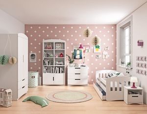 Kocot Kids Łóżko CLASSIC 1 białe z barierką dla dzieci 3