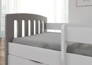 Kocot Kids Łóżko CLASSIC 1 MIX szare dziecięce pojedyncze 5