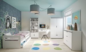 Kocot Kids Łóżko TOMI białe dla dzieci z barierką 6