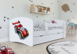 Kocot Kids Łóżko BABY DREAMS auto wyścigowe dla chłopca z materacem Kocot Kids 1