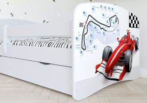 Kocot Kids Łóżko BABY DREAMS formuła 1 z materacem i szufladą 4