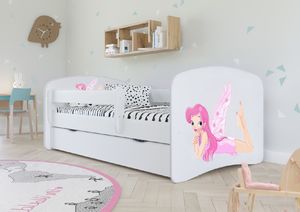 Kocot Kids Łóżko BABY DREAMS wróżka ze skrzydełkami dla dziewczynki z barierką 3
