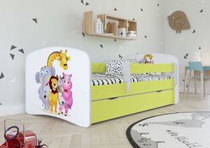 Kocot Kids Łóżko BABY DREAMS zoo dla dziecka z barierką 10