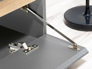 ASM Meble Meblościanka MODO antracyt z podświetlanymi witrynami ASM Meble 5