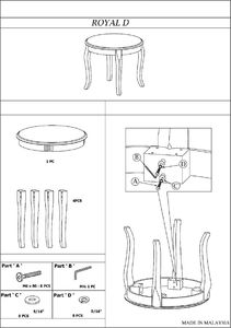Signal Ława ROYAL D ciemny orzech klasyczna SIGNAL 2