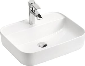 Comad Szafka pod umywalkę nablatową ARUBA 80 cm biała połysk/dąb COMAD 6