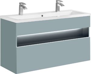 Comad Szafka pod umywalkę BAHAMA 120 cm miętowa wisząca duża COMAD 1