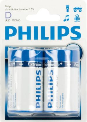 Philips Bateria D / R20 2 szt. 1