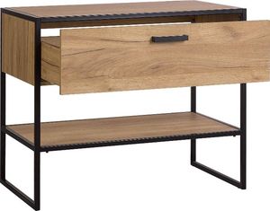 Comad Szafka pod umywalkę nablatową BROOKLIN 90 cm dąb craft złoty stojąca COMAD 2
