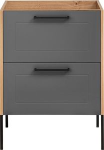 Comad Szafka pod umywalkę MODUO / MADERA GREY 820 grafitowa/dąb 60 stojąca i wisząca COMAD 5