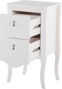 Comad Szafka łazienkowa Elisabeth 45cm biała drewniana 3