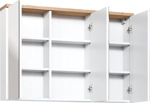 Comad Szafka łazienkowa BALI 100 cm biała z lustrem wisząca COMAD 2