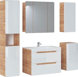 Comad Szafka łazienkowa ARUBA 35 cm biała/dąb wisząca COMAD 6