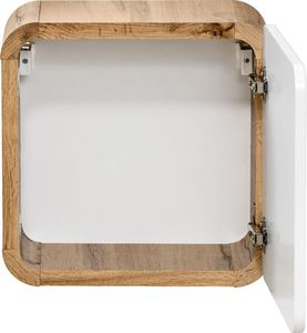 Comad Szafka łazienkowa ARUBA 35 cm biała/dąb wisząca mała COMAD 2