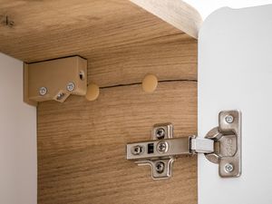 Comad Szafka łazienkowa ARUBA 35 cm biała/dąb wisząca mała COMAD 6