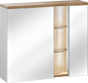 Comad Szafka łazienkowa BAHAMA 80 cm biała z lustrem wisząca COMAD 1