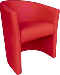 Atos Fotel MAROS ECO czerwony tapicerowany do salonu i poczekalni ATOS 1