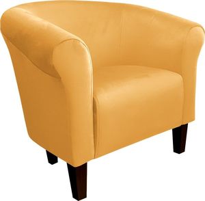 Atos Fotel DRAWA 1 BL VELVET żółty do salonu ATOS 6