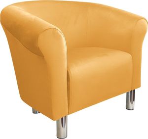 Atos Fotel DRAWA 1 BL VELVET żółty do salonu ATOS 7