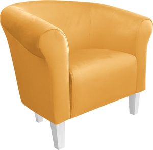 Atos Fotel DRAWA 1 BL VELVET żółty do salonu ATOS 8