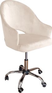 Krzesło biurowe Atos Velvet Kremowe 1