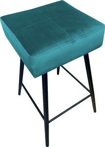 Atos Hoker OLIMP VELVET morski na metalowych nogach ATOS 2