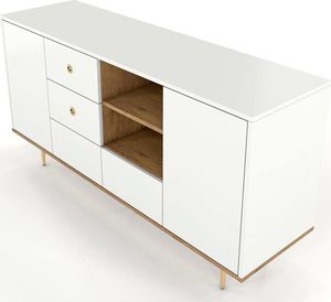 Skandica Komoda HARMONI biała z szufladami do salonu 4