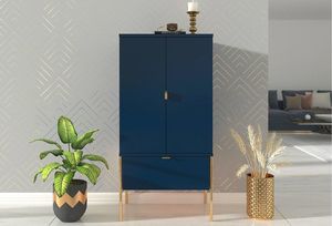 Skandica Komoda POLKA granatowa wysoka z szufladą 2