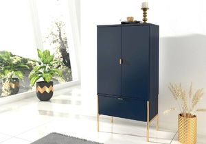 Skandica Komoda POLKA granatowa wysoka z szufladą 6