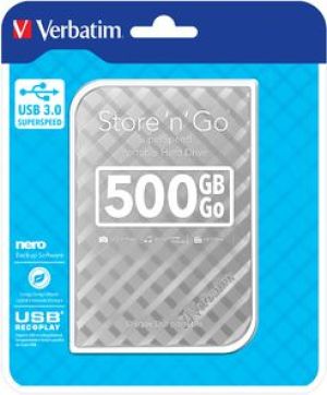 Dysk zewnętrzny HDD Verbatim HDD Store 'n' Go 500 GB Srebrny (53196) 2