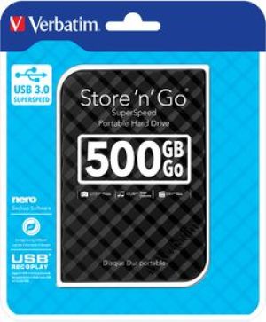 Dysk zewnętrzny HDD Verbatim HDD Store 'n' Go 500 GB Antracyt (53193) 2