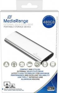 Dysk zewnętrzny SSD MediaRange MR1102 480GB Srebrny (MR1102) 2
