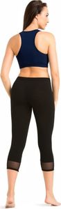 Teyli Legginsy bawełniane 3/4 Glamo czarne Czarny XS 2