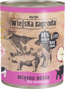 Wiejska Zagroda Wiejska Zagroda dla szczeniąt Mięsna uczta 800 g 1