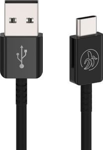 Kabel USB Polski Banan USB-A - USB-C 1 m Czarny (PB-USB-1885) 2
