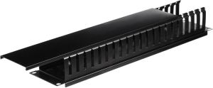 NetRack Kanał kablowy 19"/2U z pokrywą Czarny (119-001-010-005) 3
