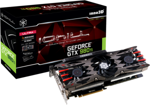 Karta graficzna Inno3D GeForce GTX 980Ti iChill X4 Ultra 6GB GDDR5 (384 bit) DVI, HDMI, 3x DP (C98T4-1SDN-N5HNX) 3
