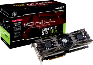 Karta graficzna Inno3D GeForce GTX 980Ti iChill X3 Ultra 6GB GDDR5 (384 bit) DVI, HDMI, 3x DP (C98T3-1SDN-N5HNX) 3