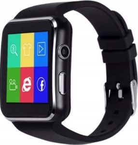 Smartwatch PDS SMARTWATCH ZEGAREK X6 SMART WATCH SIM CZARNY v2PRO 1