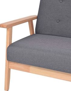 Elior 2-osobowa ciemnoszara sofa retro - Vita 2X 7