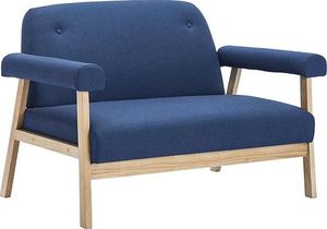 Elior 2-osobowa sofa tapicerowana Eureka 2B - granatowa 1