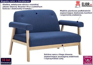 Elior 2-osobowa sofa tapicerowana Eureka 2B - granatowa 3