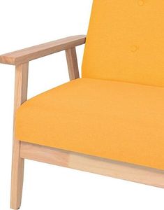 Elior 2-osobowa żółta sofa retro - Vita 2X 5